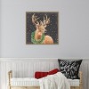 Amanti Art Woodland Holidays Stag Black by Danhui Nai Canvas Wall Art Print Framed 22-in. W x 22-in. H. - 4 of 4