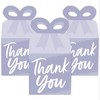 Big Dot of Happiness Purple Elegantly Simple - Square Favor Gift Boxes - Guest Party Favors Bow Boxes - Set of 12 - 2 of 4