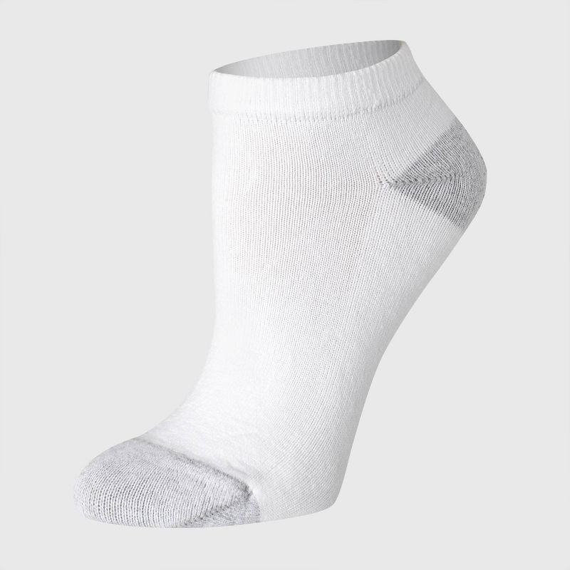 Hanes Women's Extended Size Cushioned 10+2 Bonus Pack Low Cut Socks - 8-12, 3 of 4
