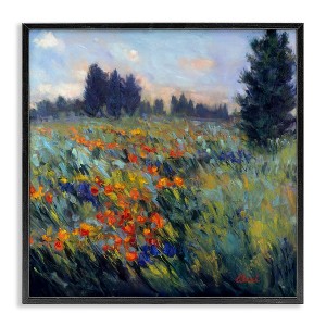 Stupell Industries Flower Meadow Landscape, 12" x 12" - 1 of 4