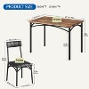 Garvee Dining Table Set for 4, Kitchen Table and Chairs for 4 with Upholstered Chairs, 5 Piece Rectangular Kitchen Table Set, - 2 of 4
