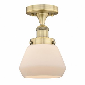 Fulton - 1 Light Semi-Flush Mount In Industrial Style-8.25 Inches Tall and 6.5 Inches Wide - 1 of 1
