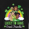 Women's - Barbie - Lucky To Have Great Friends Graphic T-shirt Dress - 2 of 4