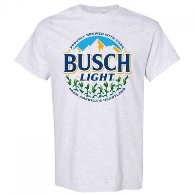 Mens Busch Light Corn Logo T-Shirt