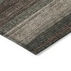HomeRoots 3' X 5' Rust And Taupe Striped Washable Indoor Outdoor Area Rug - 4 of 4