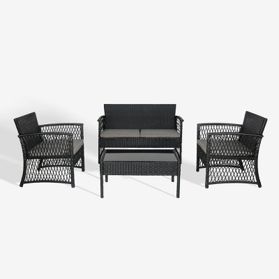 WestinTrends  4-Piece Outdoor Patio Conversation Set