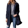 Zeagoo Womens Winter Coats Classic Lapel Collar Peacoat Mid-Long Camel Wrap Coat with Pockets - 2 of 4