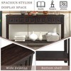 CAVINAS Rustic Console Table with 4 Drawers and Bottom Shelf for Storage,60 inch Entryway Table for Living Room,Hallway - 4 of 4
