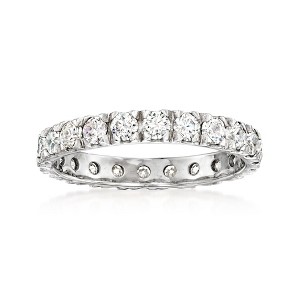 Ross-Simons 1.10 ct. t.w. Moissanite Eternity Band in Sterling Silver - 1 of 4