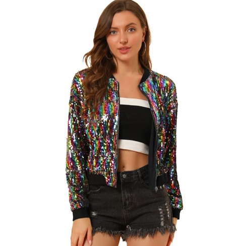 Rainbow Stars Sequin Bomber, 14