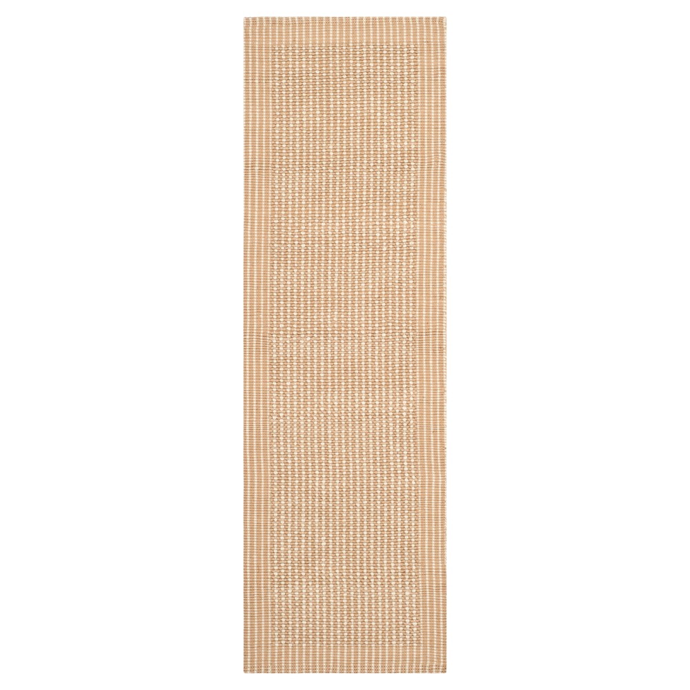 Turner Natural Fiber Runner - Ivory / Beige (2'x8') - Safavieh