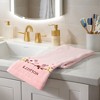 REGALWOVEN Home Decor Floral Embroidered Pure Cotton Bathroom Hand Towel 13" x 29" - 4 of 4
