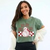Simply Sage Market Women's Ho Ho Ho Checkered Short Sleeve Garment Dyed Tee - 2 of 4