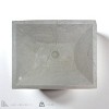 Beige Marble Rectangular Vessel Sink – 16.92 x 13.38 Inch Handcrafted Natural Stone Bathroom Sink, Polished Marble Vanity Basin Contemporary Design - 3 of 4
