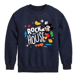 Boys' - Disney - Rock The House Graphic Long Sleeve Fleece Sweatshirt - 1 of 4