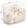 CAVINAS Chenille Fabric Bean Bag Chair with Armrest,Soft Bean Bag Couch,Accent Chairs for Living Room - 4 of 4