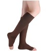 Allegra K Breathable Toeless Compression Knee High Socks - 3 of 4