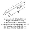 Amerock Bar Pulls 7-9/16 inch (192mm) Center-to-Center Polished Chrome Cabinet Pull - 4 of 4