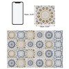 Unique Bargains PVC Tile Stickers 5.91"x5.91" Yellow Blue 24 Pcs - 3 of 4