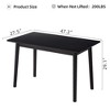 Grungis Rectangle Dining Table for 4 People,Modern Kitchen Table  for Kitchen,Living Room - 3 of 4