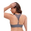 INSPIRE CHIC Women's Lace Front Closure Push Up Underwire Backless Bras - 2 of 4