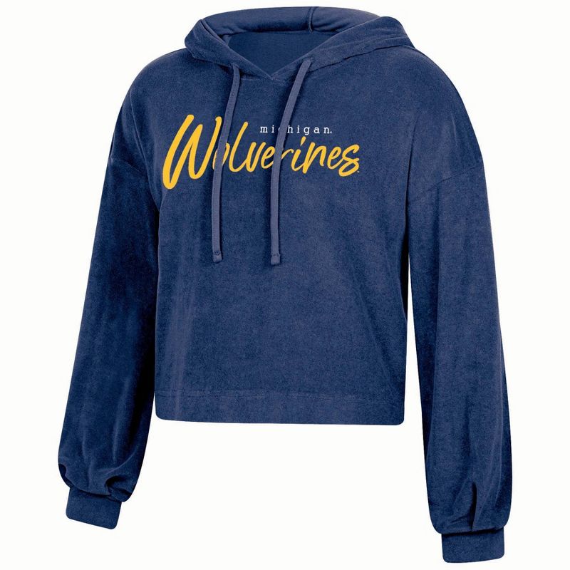 NCAA Michigan Wolverines Women&#39;s Terry Hooded Sweatshirt, 1 of 4