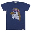 Tipsy Elves Mens Epic Eagle Navy T-Shirt: Size Large - 2 of 3