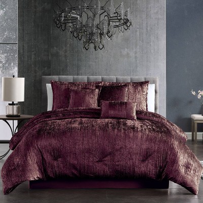 Turin Crinkle Velvet Comforter Set - Riverbrook Home