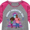 Girls' - Karma's World - Daddy Daughter Day Shirt Tail Raglan Graphic T-shirt - 2 of 4