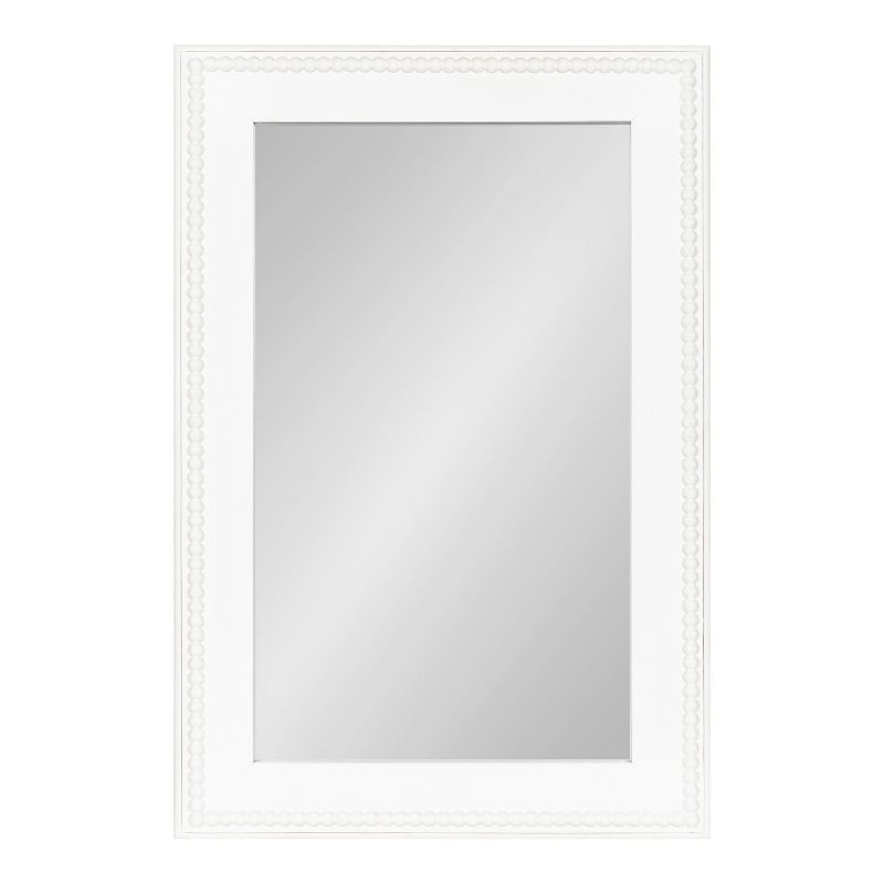 Kate and Laurel Strahm Wood Framed Wall Mirror, 24x36, White, 3 of 9