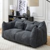 KWPZQEB Large Bean Bag Chair for Two People, Giant Bean Bag Sofa with 2 Pillows, Oversized BeanBag Lazy Sofa for Bedroom, Living Room - 3 of 4