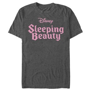 Men's Sleeping Beauty Pink Movie Logo T-Shirt - 1 of 4