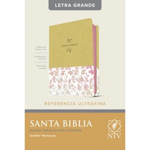 Santa Biblia Ntv, Edición de Referencia Ultrafina, Letra Grande (Sentipiel, Mantequilla, Letra Roja) - Large Print (Leather Bound) - 1 of 1