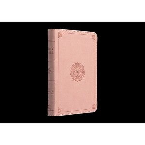 ESV Compact Bible (Trutone, Blush Rose, Emblem Design) - (Leather Bound) - 1 of 1