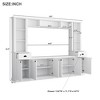 Kumasinova 103"W x 76"H On-Trend Entertainment Wall Unit Set with Ample Storage Space,Oversized TV Stand for TV up to 75" for Living Room - 3 of 4