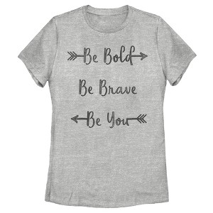Women's Lost Gods Be Brave Be You Mantra T-Shirt - 1 of 4