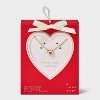 14K Gold Dipped Cubic Zirconia Round Heart Slider Necklace - A New Day™ Gold - 3 of 4