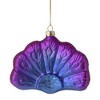 Northlight Sitting Glittered Peacock Glass Christmas Ornament - 4.25" - Purple - 4 of 4
