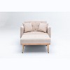 Okak Modern Accent Chair, Fashionable and Classic Style Chaise Accent Chair for Living Room and Hotel Bed Room - 3 of 4