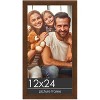 PosterPalooza | Panoramic Simple Brown Picture Frame - UV Acrylic, Foam Board Backing, Hanging Hardware - 2 of 4