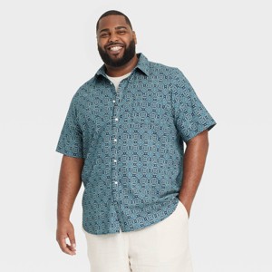 Men's Short Sleeve Poplin Shirt - Goodfellow & Co™ - 1 of 3
