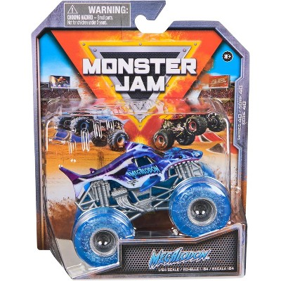Monster Jam,  Megalodon Monster Truck, Die-Cast Vehicle, 1:64 Scale