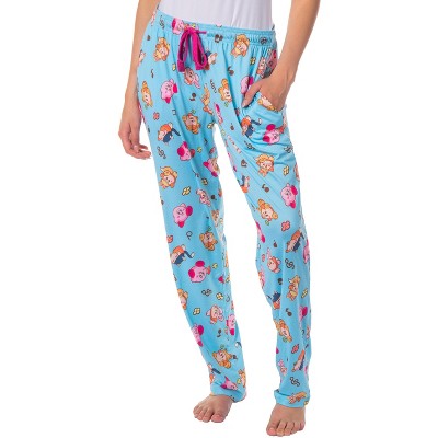 Kirby Women's Pajama Pants Character Costumes Adult Lounge Sleep Bottoms  (lg) Blue : Target