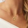 14K Gold Plated Initial Necklace for Women & Teens, Trendy Bubble Letter Pendant, Dainty Gold Jewelry Gift for Her, Birthday Present for Sister - 3 of 4