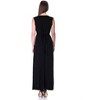 Womens V-Neck Tie Back Empire Waist Sleeveless Maxi Dress - 24seven Comfort Apparel™ - 3 of 4