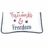 C&F Home 10" x 10" Flip Flops, Fireworks 4th of July Patriotic Embroidered Square Accent Small Petite Throw Pillow - 3 of 4