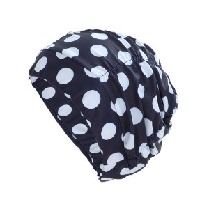 Unique Bargains Nylon Dots Pattern Swimming Cap 1 Pc - 1 of 4