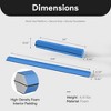 BalanceFrom 9 Foot Folding Balance Gymnastics Beam with Anti Slip Bottom and Carrying Handles for Rehabilitation, Recovery, and Gymnasts, Blue - 4 of 4