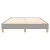 vidaXL Full Size Fabric Box Spring Bed Frame - Elevated, Modern Design in Light Gray, Comfortably Fits 53.9" x 74.8" Mattress - 4 of 4