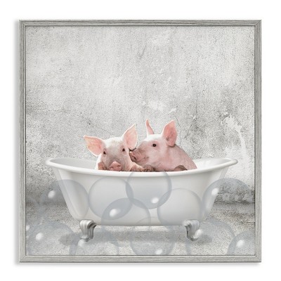 Stupell Industries Baby Piglets Bath Time, 17" x 17"